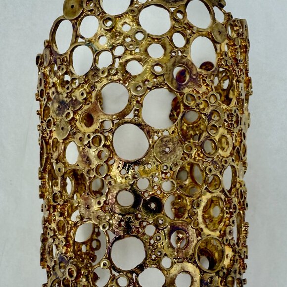 Alexis Bittar Gold Open Circle Cuff Bracelet – Sculptural Statement Wide Bangle - Picture 2 of 8